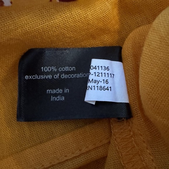 Lane Bryant 28 3X Top Shirt Yellow Floral Flower Square Neck Cap Short Sleeve - Picture 4 of 7